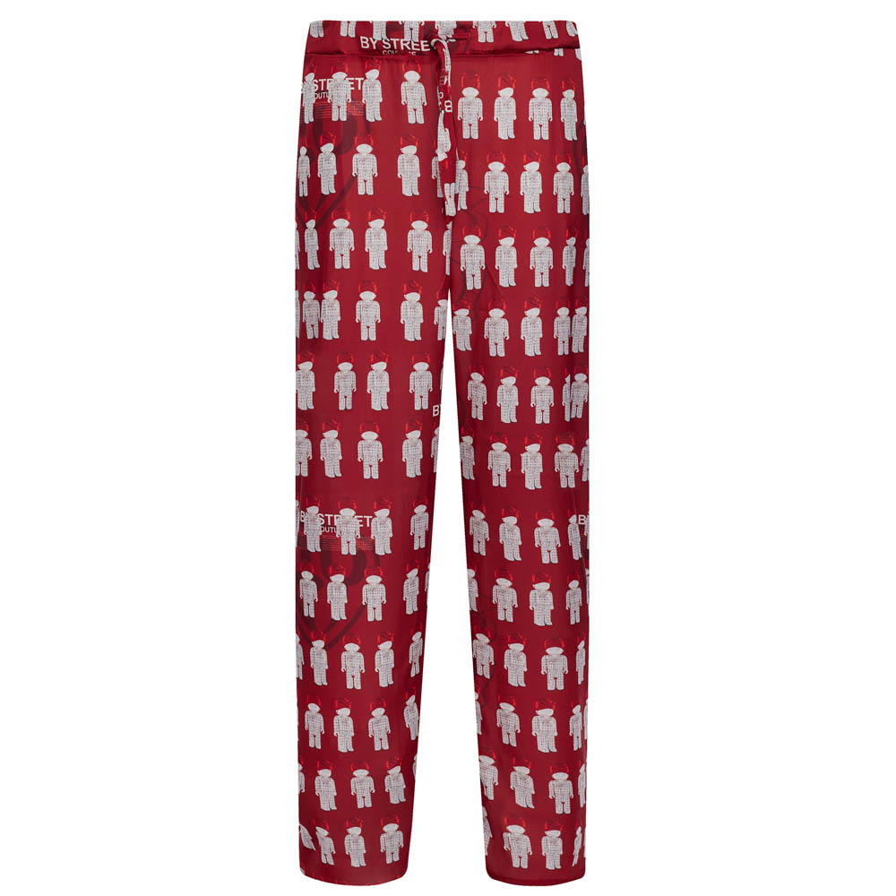 Пижама "Card" red, женская, красный с рисунком, разм. one size, арт.№ 080-032