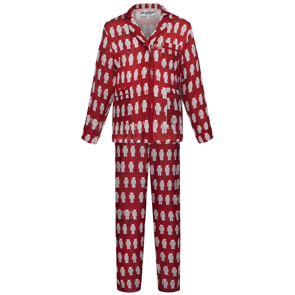 Пижама "Card" red, мужская, красный с рисунком, разм. one size, арт.№ 080-033