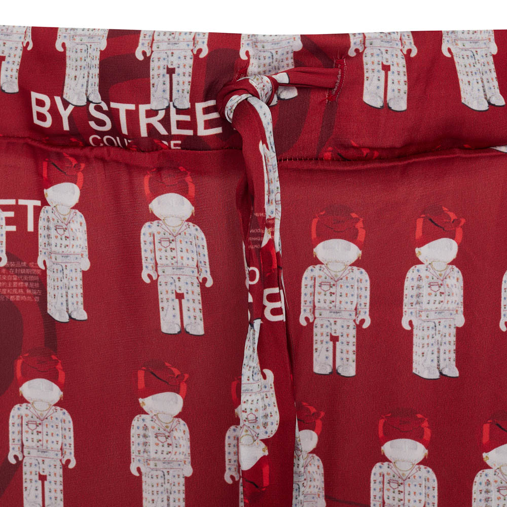 Пижама "Card" red, мужская, красный с рисунком, разм. one size, арт.№ 080-033