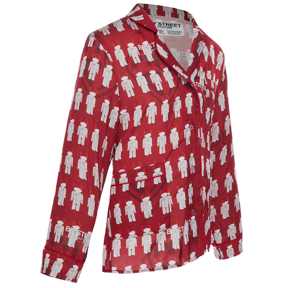Пижама "Card" red, мужская, красный с рисунком, разм. one size, арт.№ 080-033