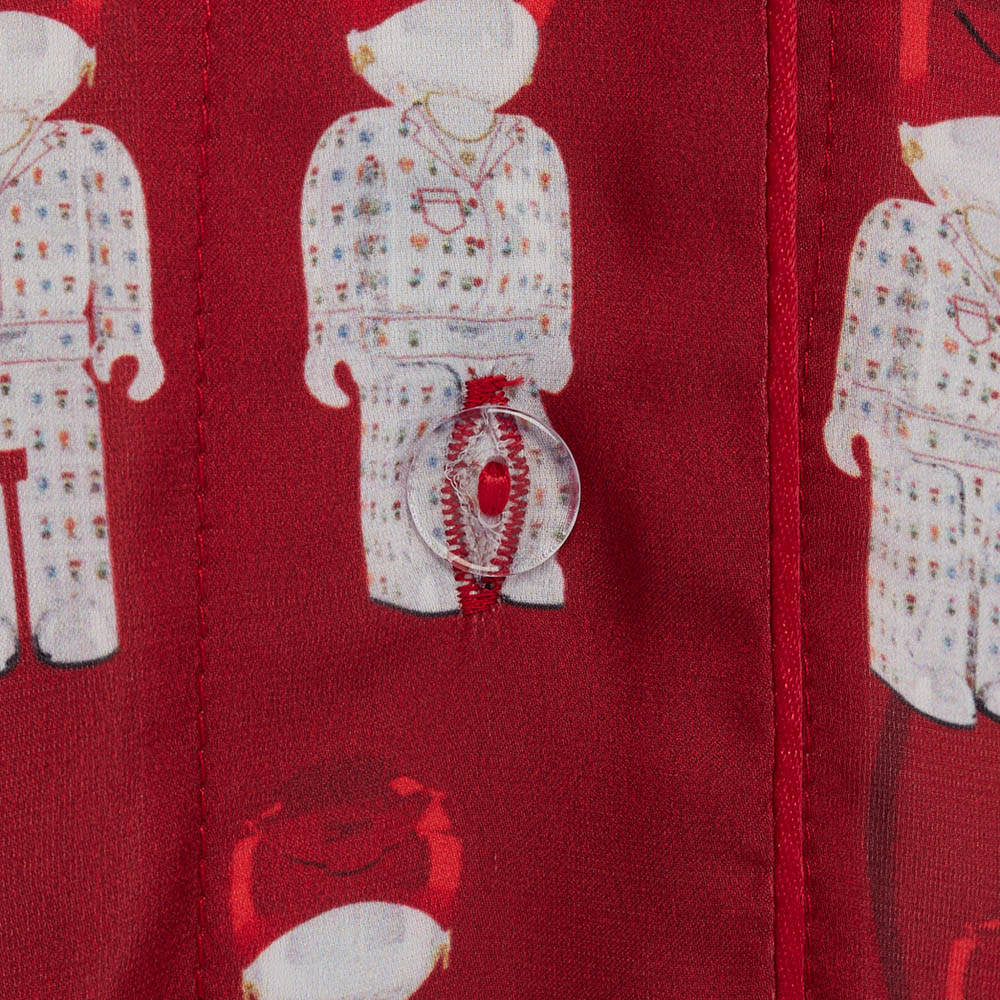 Пижама "Card" red, мужская, красный с рисунком, разм. one size, арт.№ 080-033
