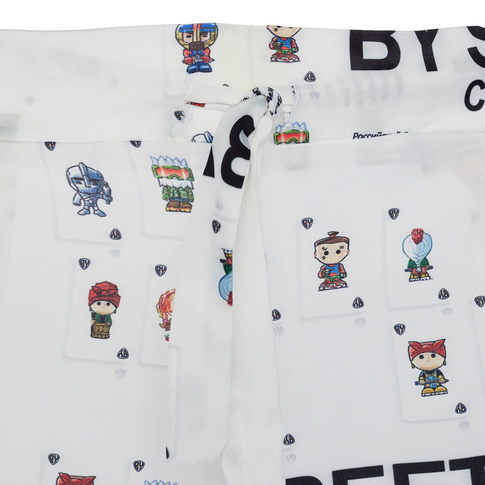 Пижама "Cards" white, женская, белый с рисунком, разм. one size, арт.№ 080-034