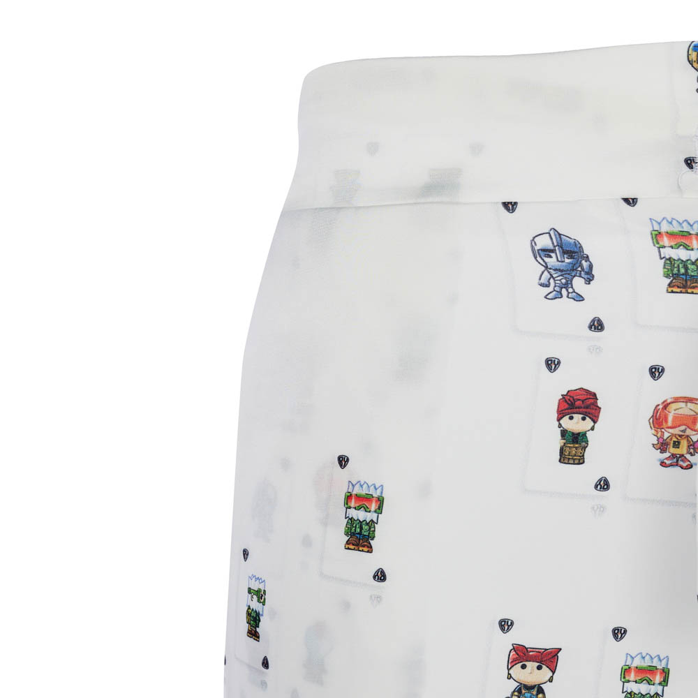 Пижама "Cards" white, женская, белый с рисунком, разм. one size, арт.№ 080-034