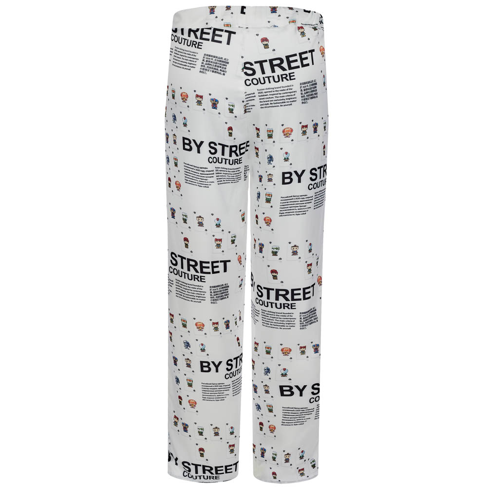 Пижама "Cards" white, женская, белый с рисунком, разм. one size, арт.№ 080-034
