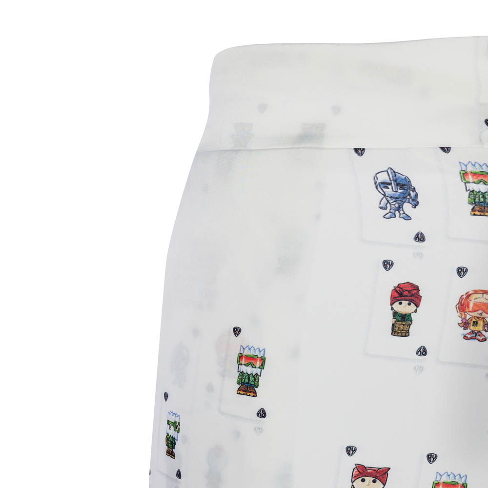 Пижама "Cards" white, мужская, белый с рисунком, разм. one size, арт.№ 080-035