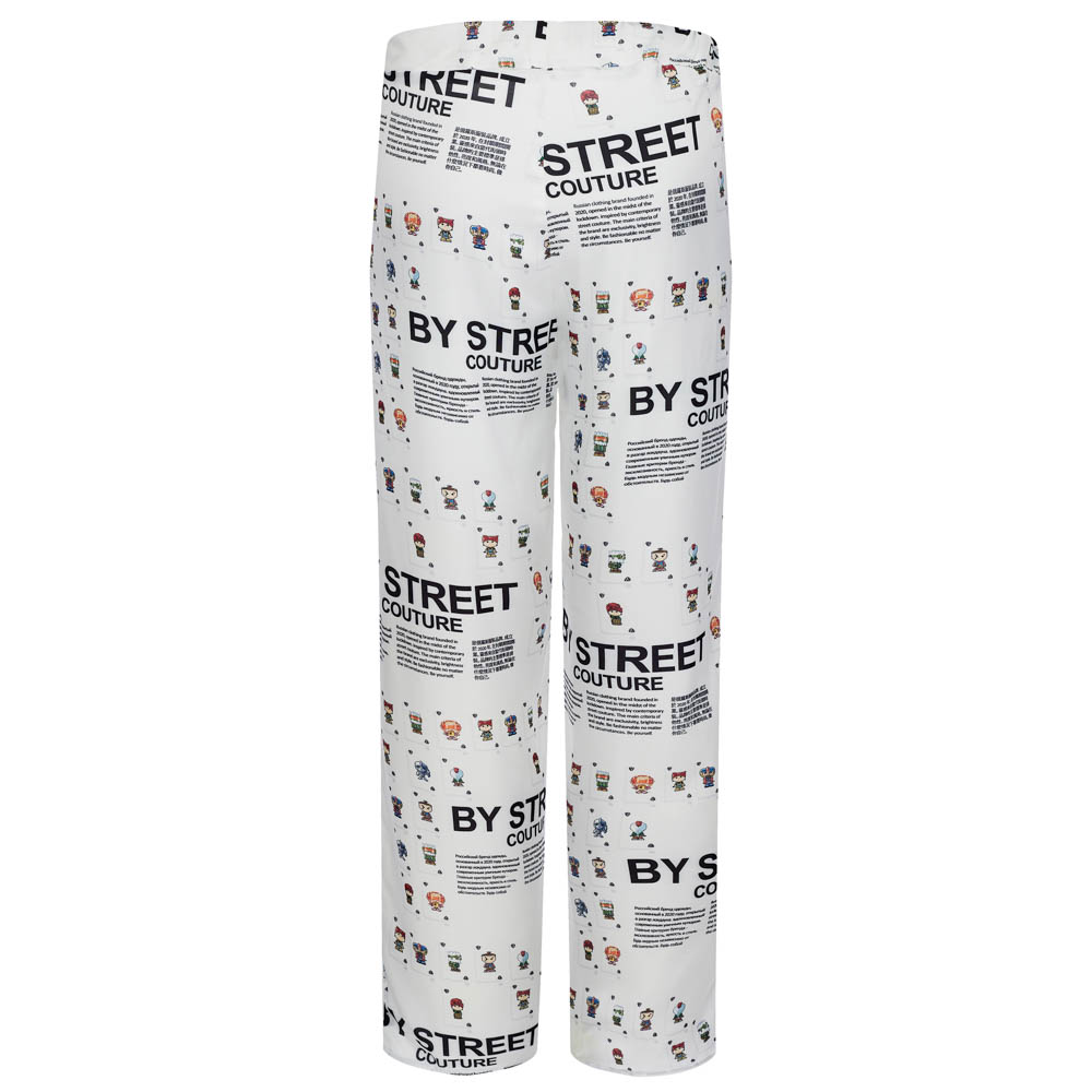 Пижама "Cards" white, мужская, белый с рисунком, разм. one size, арт.№ 080-035