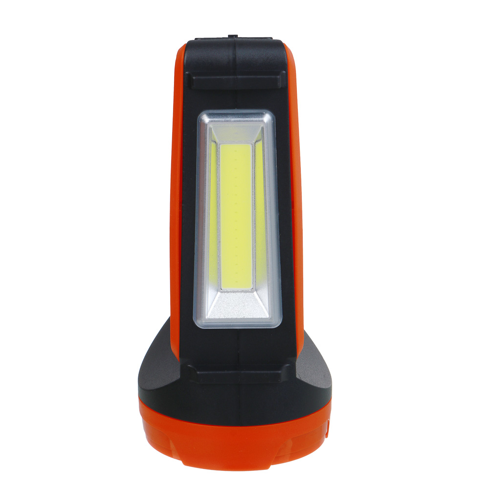 Фонарь прожектор тм ЕРМАК, LED + COB, 6 режимов, 2400мАч, Type-C кабель, 9х9х20см, пластик, арт.№ 223-073