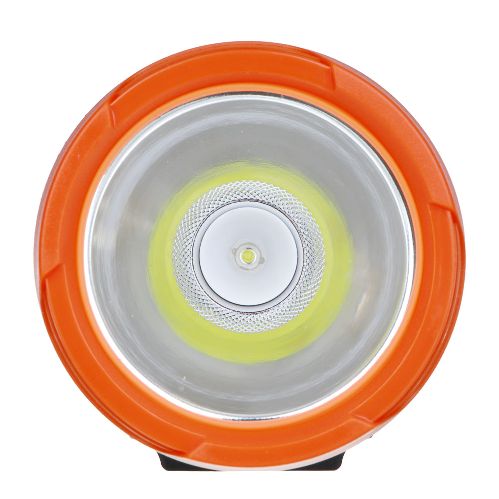 Фонарь прожектор тм ЕРМАК, LED + COB, 6 режимов, 2400мАч, Type-C кабель, 9х9х20см, пластик, арт.№ 223-073