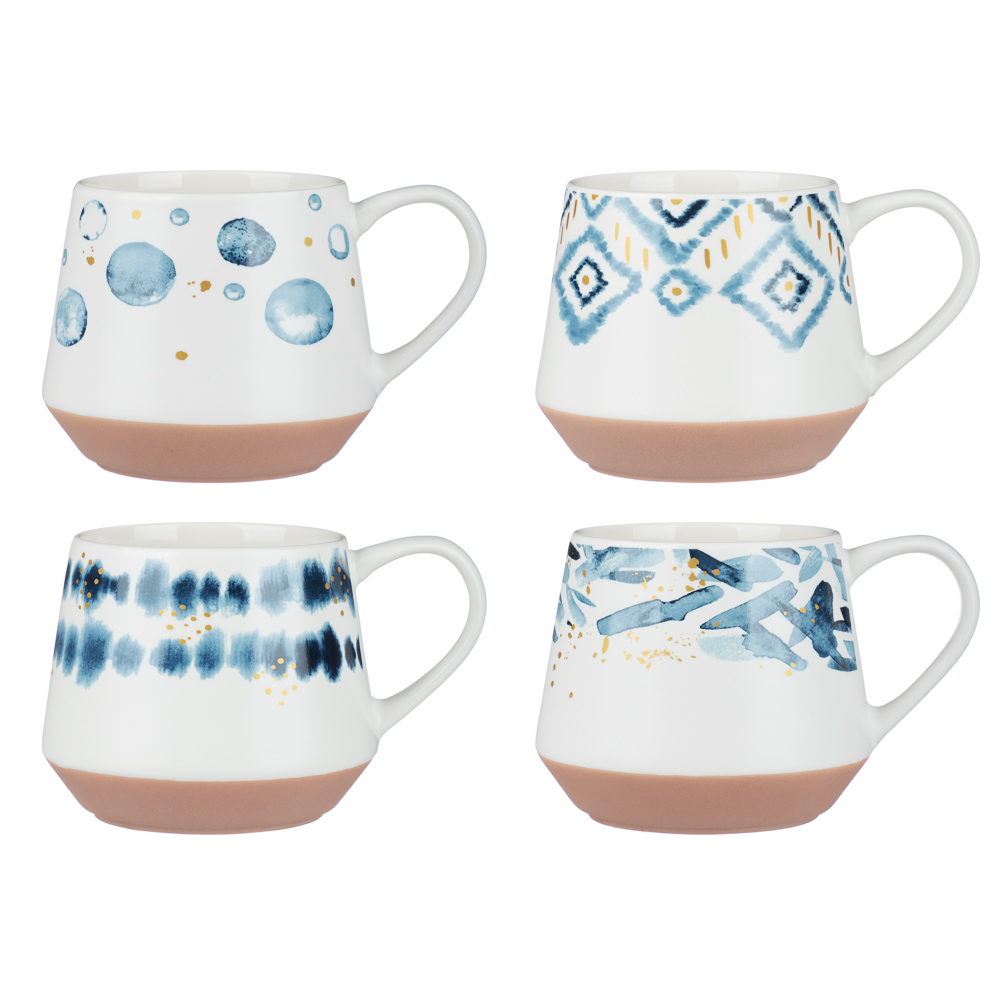 Кружка Абстракция тм MILLIMI, 470мл, 4 дизайна, фарфор, арт.№ 806-516