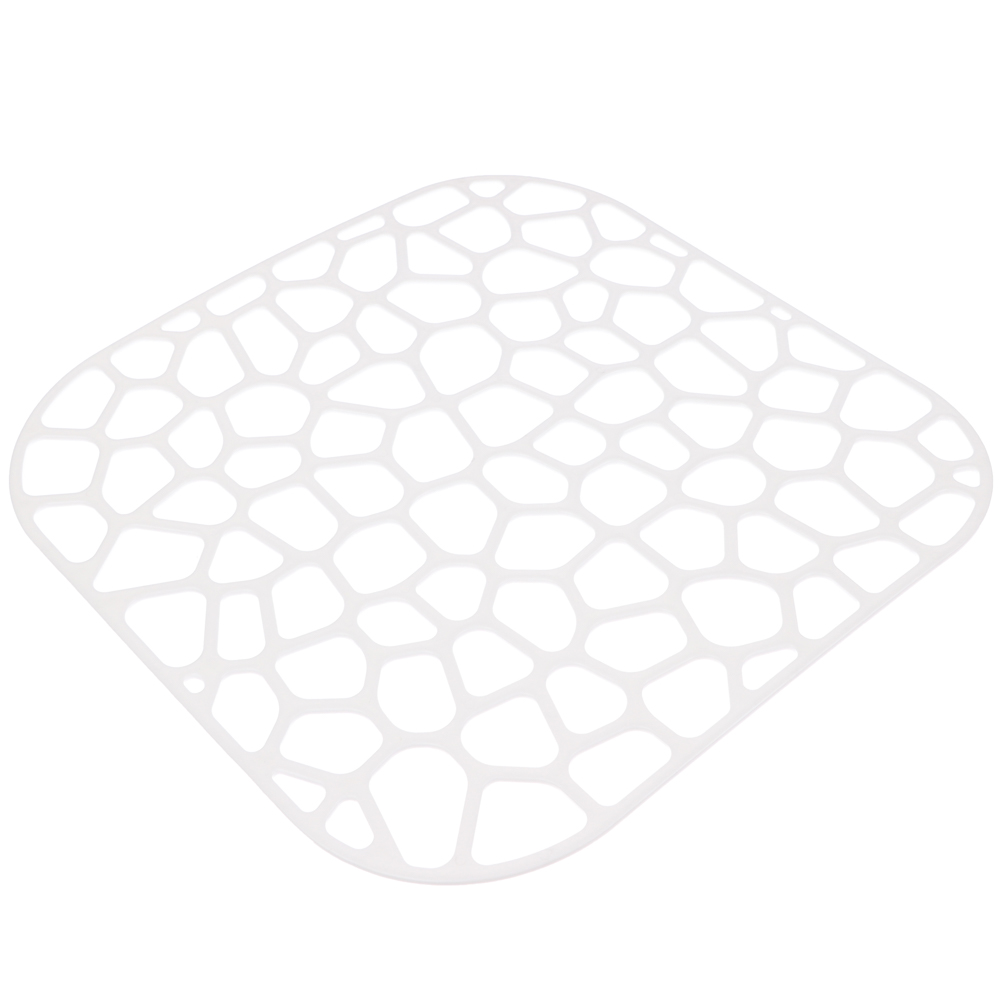 Решетка в раковину, 30х30см, пластик, цвет белый, арт.№ 411-038