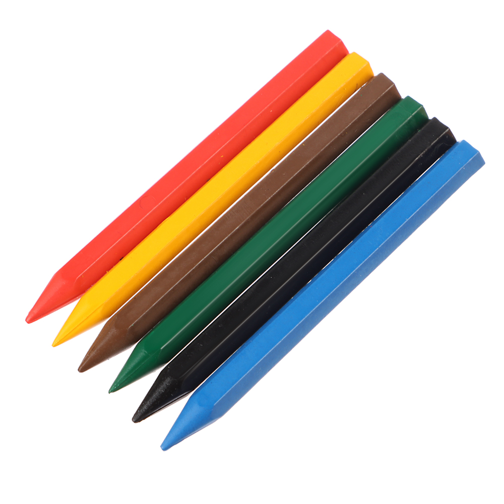 Восковые мелки "ZOO" (шестигранные) 6 цв., арт.№ 232-019