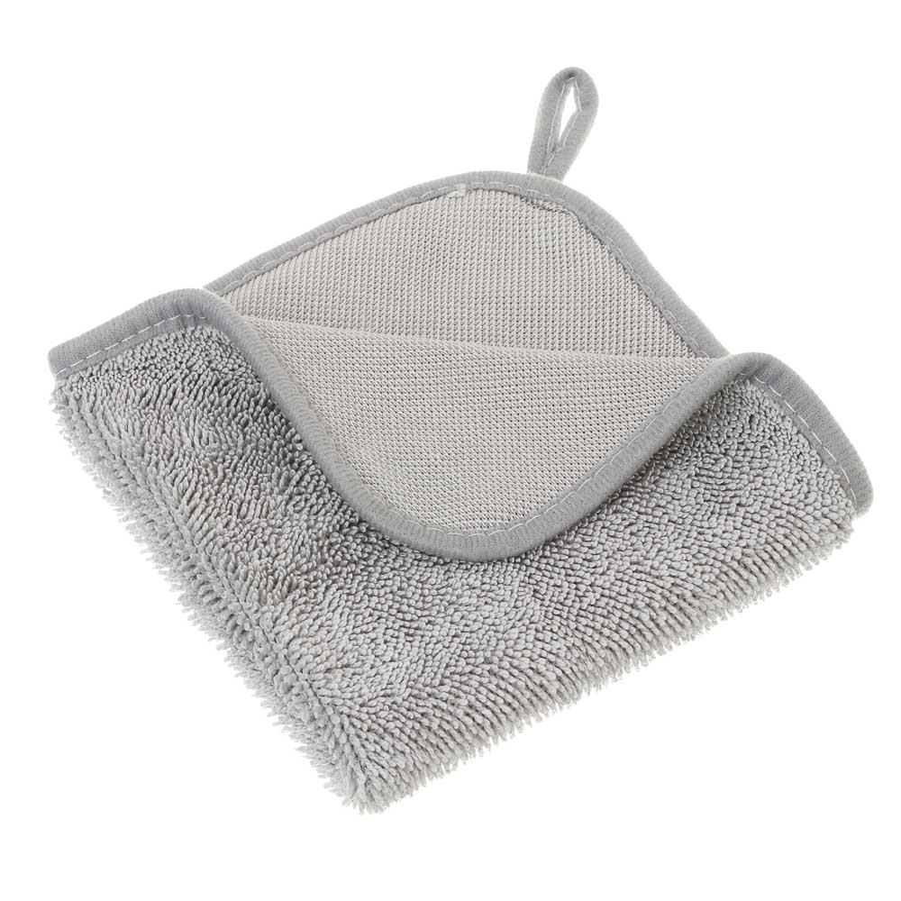 Салфетка для уборки с ворсом тм VETTA, с петелькой, 30x30 см, микрофибра 500г/м2, 2 цвета, арт.№ 448-388