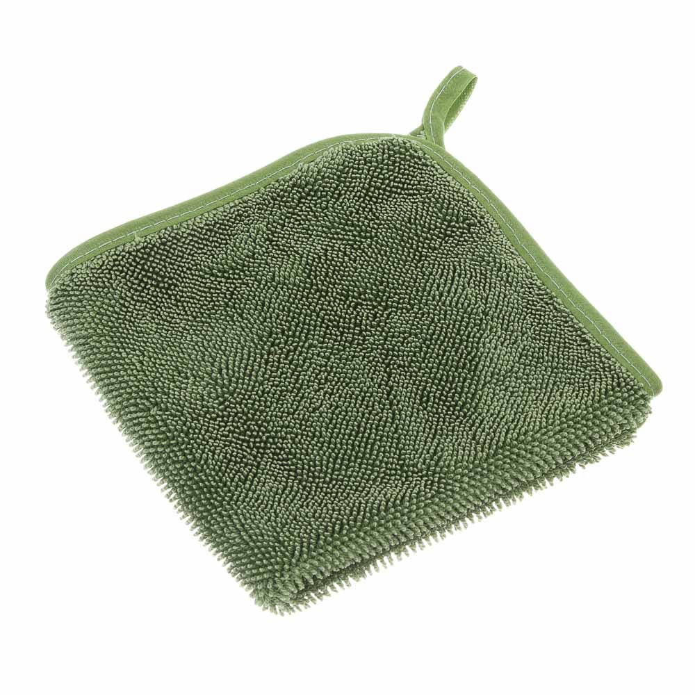Салфетка для уборки с ворсом тм VETTA, с петелькой, 30x30 см, микрофибра 500г/м2, 2 цвета, арт.№ 448-388