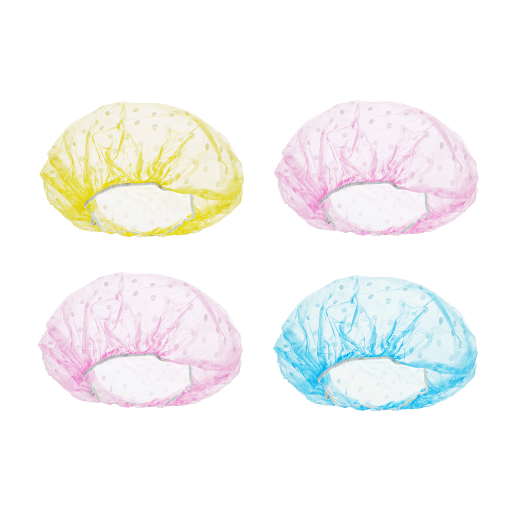 Набор шапочек для душа тм VETTA, 4шт, ПВХ, цветные, арт.№ 463-257