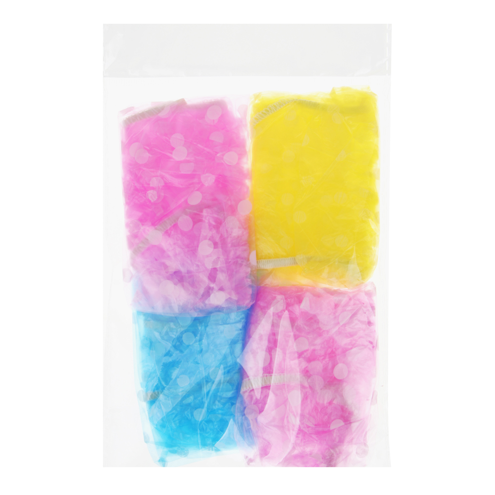 Набор шапочек для душа тм VETTA, 4шт, ПВХ, цветные, арт.№ 463-257