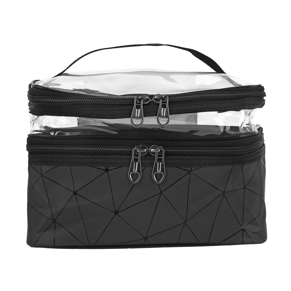 ЮL Косметичка двойная 23x16x16см, ПВХ, 3 цвета, арт.№ 327-306