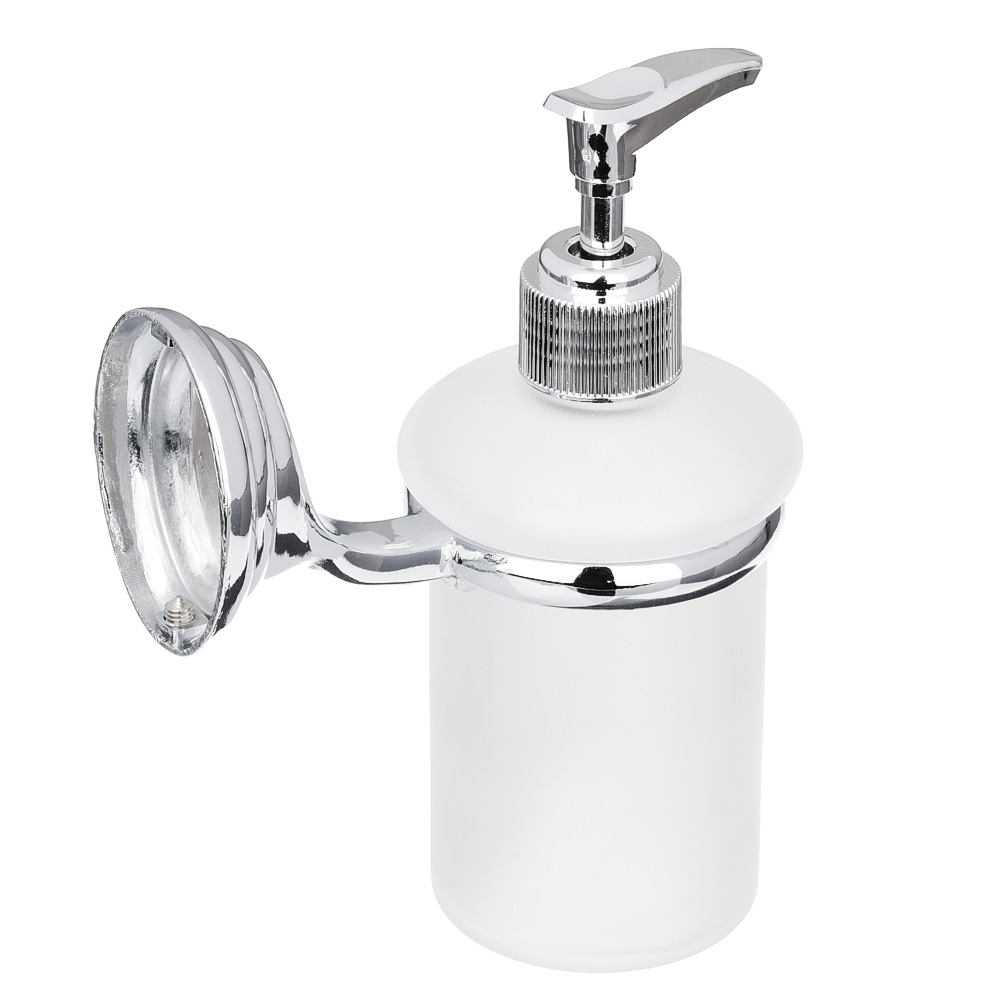 SonWelle Дозатор настенный с креплением, хром, стекло, арт.№ 555-005
