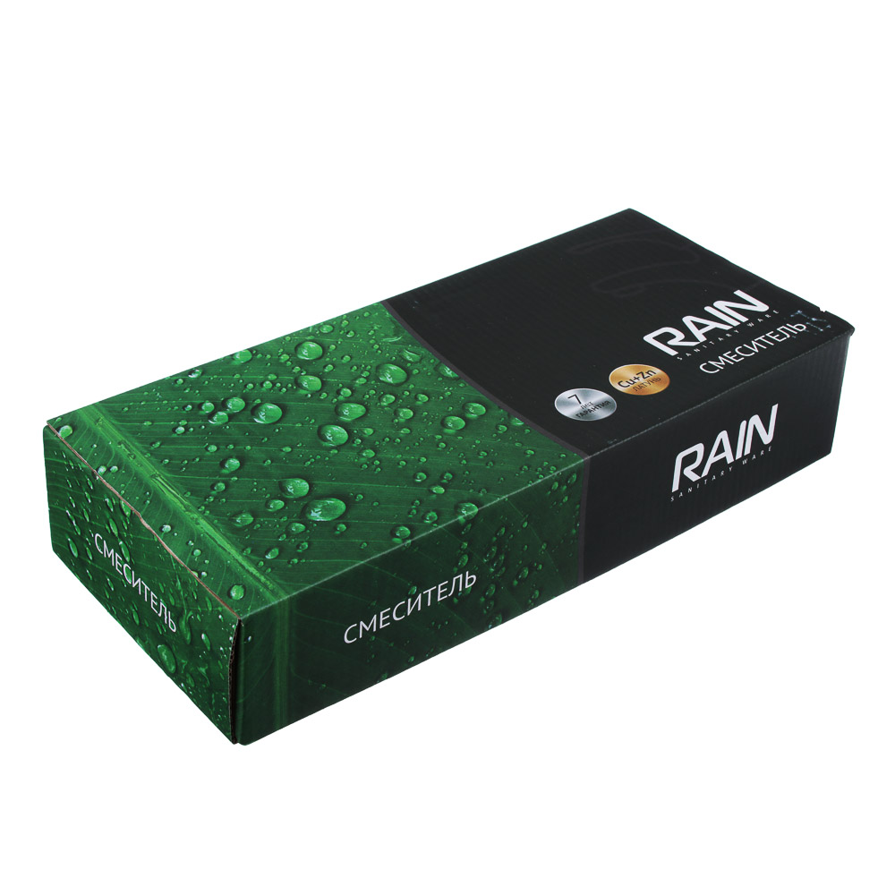 RAIN Смеситель для кухни Марс, высокий излив, керам. кран-буксы 1/2, латунь, хром, арт.№ 561-284