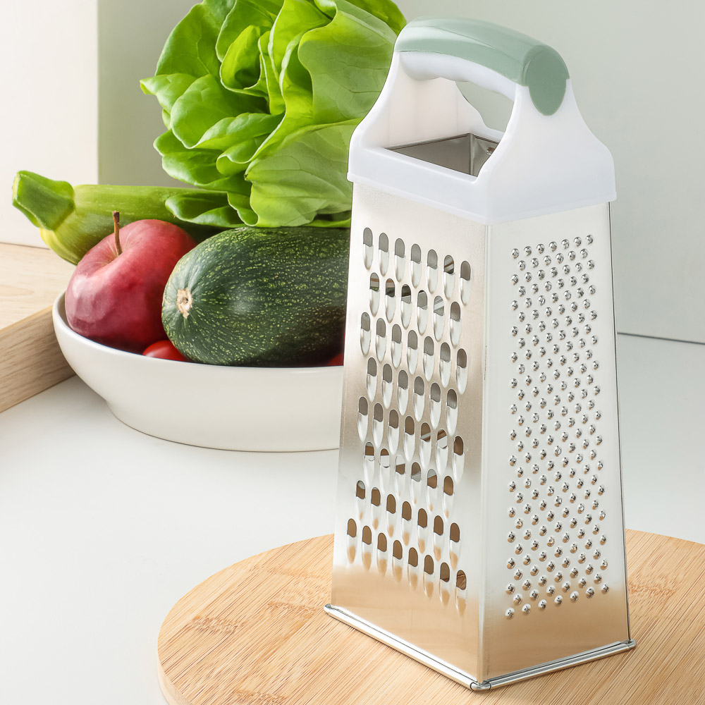 VETTA Терка 4-х сторонняя 22см, жесть, полипропилен, арт.№ 885-521