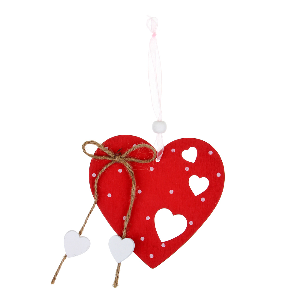 Декор - подвеска, сердце, 10x23 см, МДФ, арт.№ 597-259