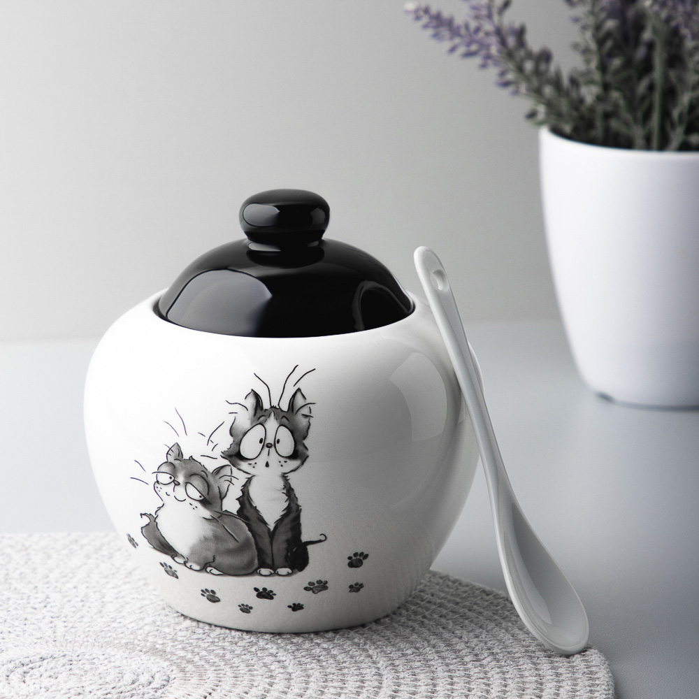 MILLIMI Озорные коты Сахарница, 500мл, керамика, арт.№ 824-504