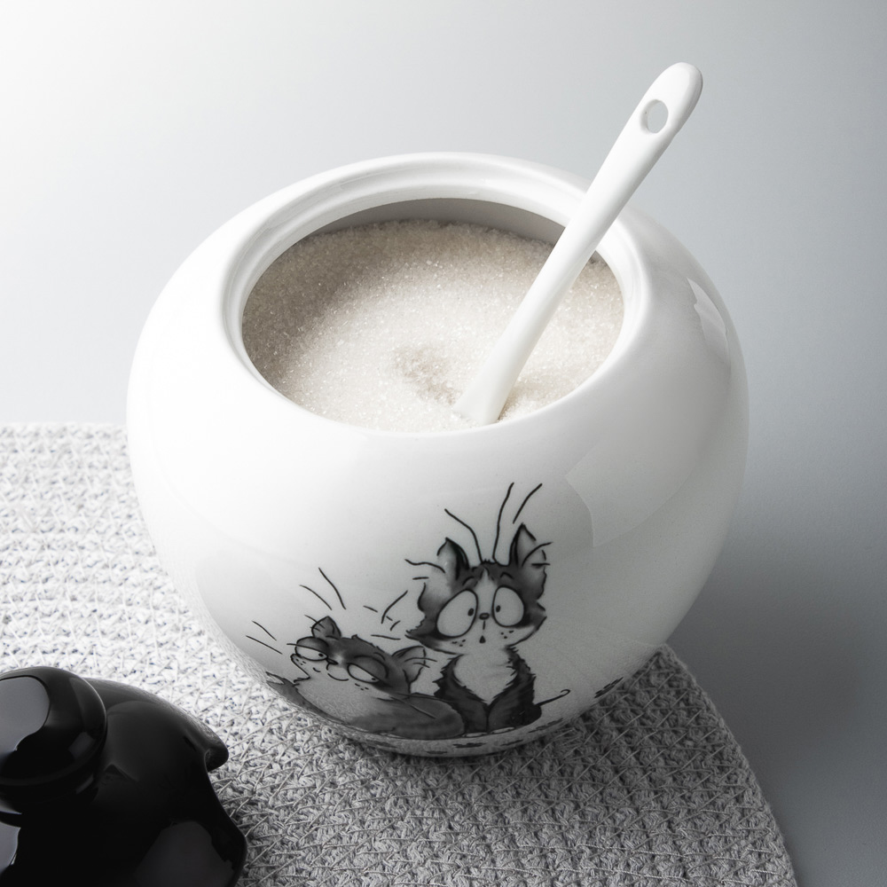 MILLIMI Озорные коты Сахарница, 500мл, керамика, арт.№ 824-504