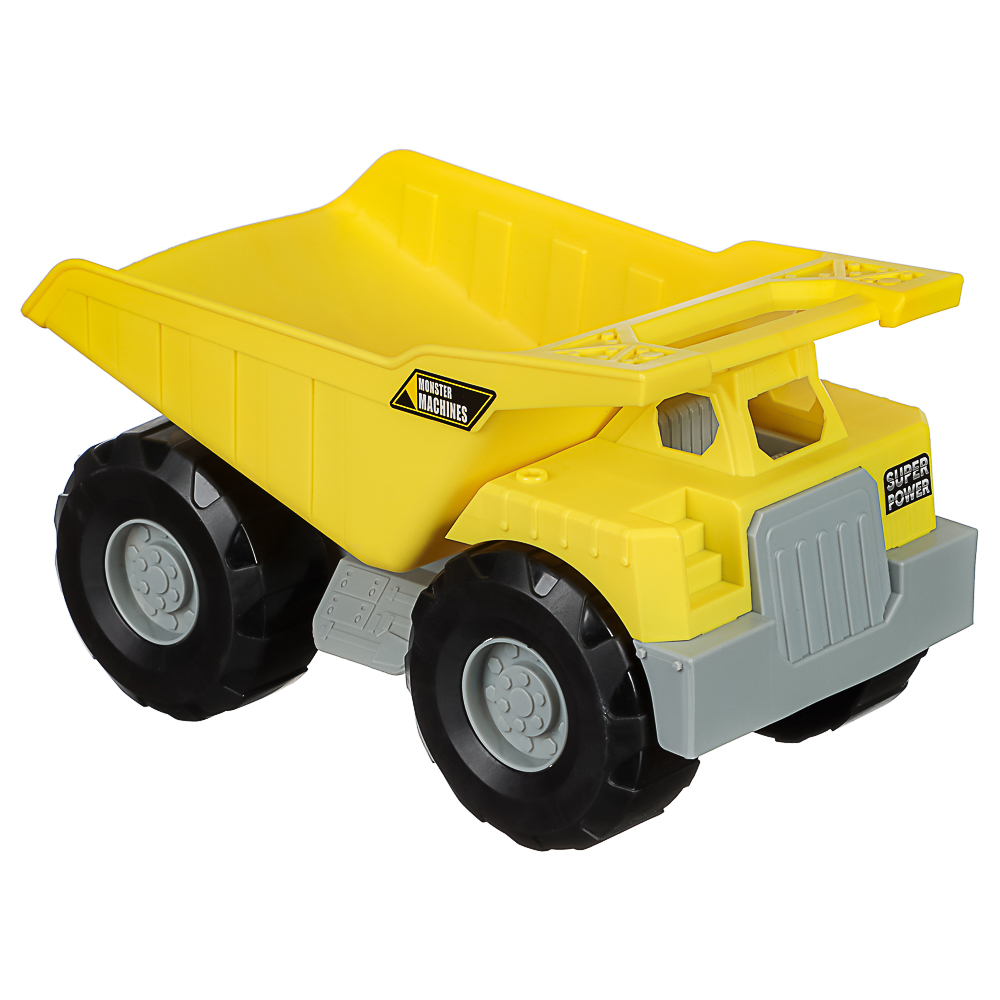 ИГРОЛЕНД Игрушка самосвал большой, пластик, 15x26x15 см, 4 дизайна, для детей 3+, арт.№ 292-464