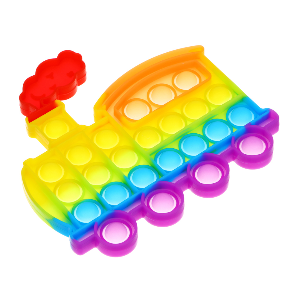 ИГРОЛЕНД Антистресс-головоломка POPIT, силикон, 12-17см, 6 дизайнов, арт.№ 214-039