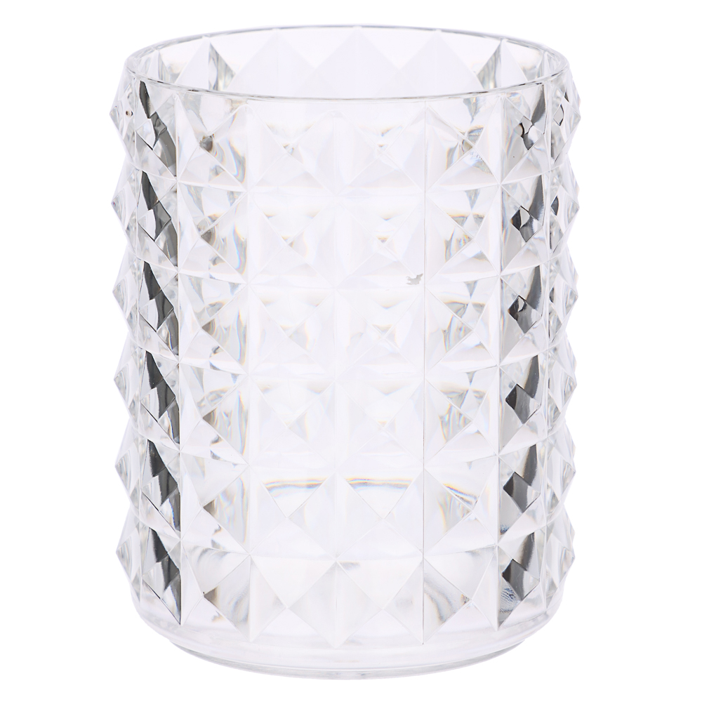 VETTA Стакан для кистей и косметики CRYSTAL, полистирол, 8x8x11 см, арт.№ 463-324
