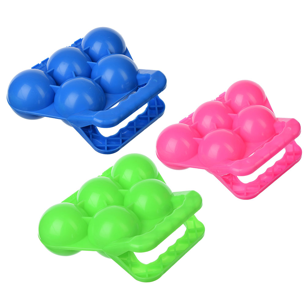 SILAPRO Снежкостроитель на 5 шт, пластик, 32х19см, 3 цвета, арт.№ 111-004