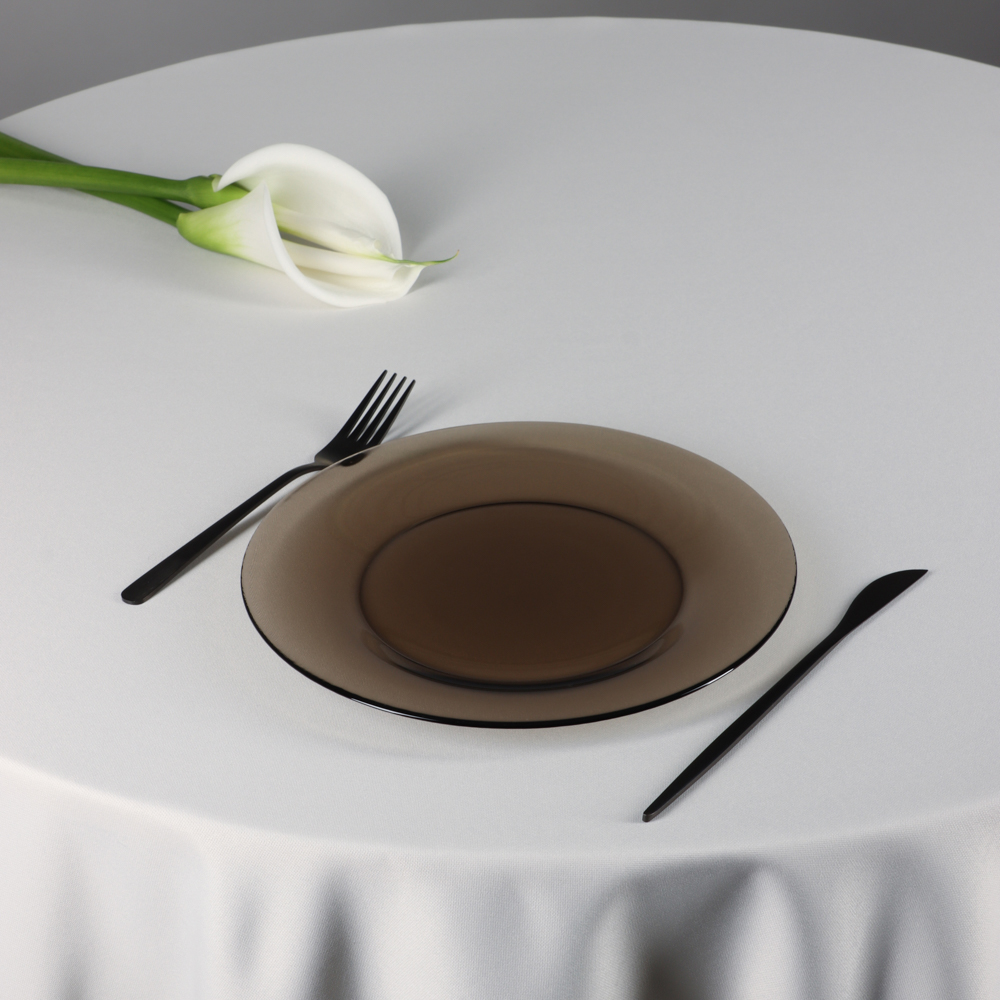 Luminarc Эклипс Амбьянте Тарелка обеденная 25 см, дымчатое стекло, арт.№ 877-337