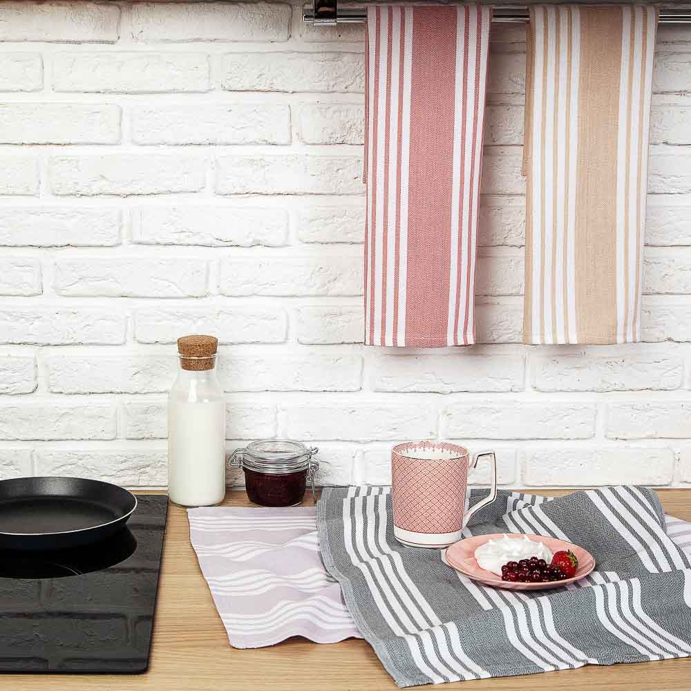 PROVANCE Гармония Полотенце кухонное пестротканное, 100% хлопок, 40х60см, 260гр/м, 4 цвета, арт.№ 434-104