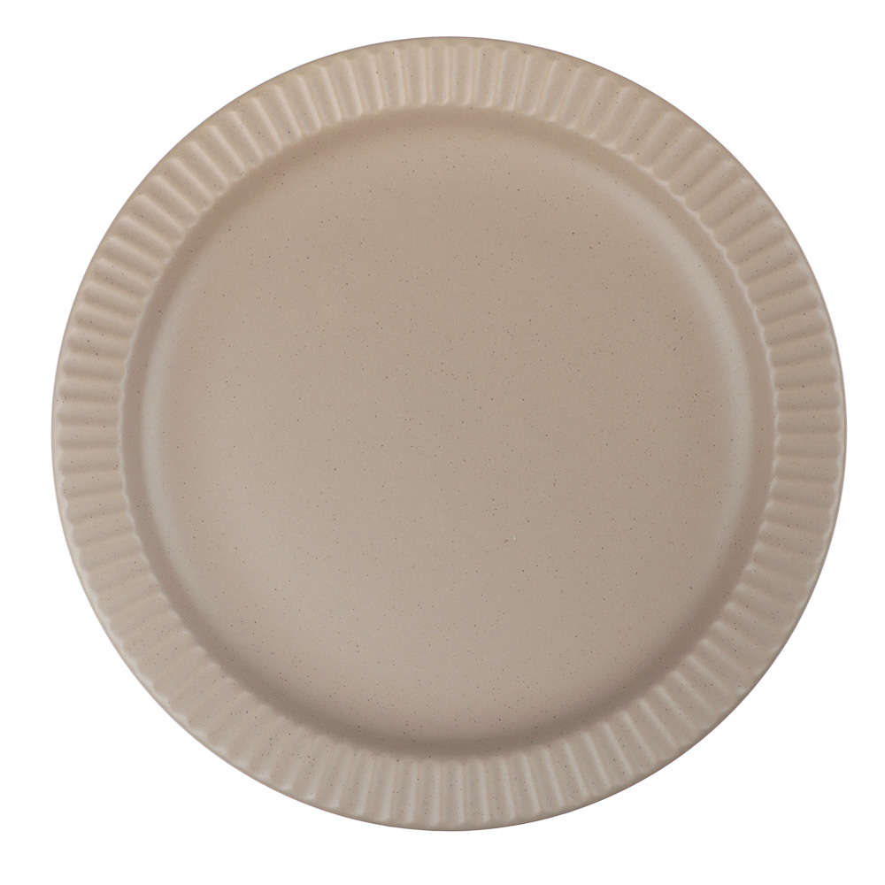 Тарелка закусочная Лусия тм MILLIMI, 21,3см, фарфор, кофейный, арт.№ 816-265