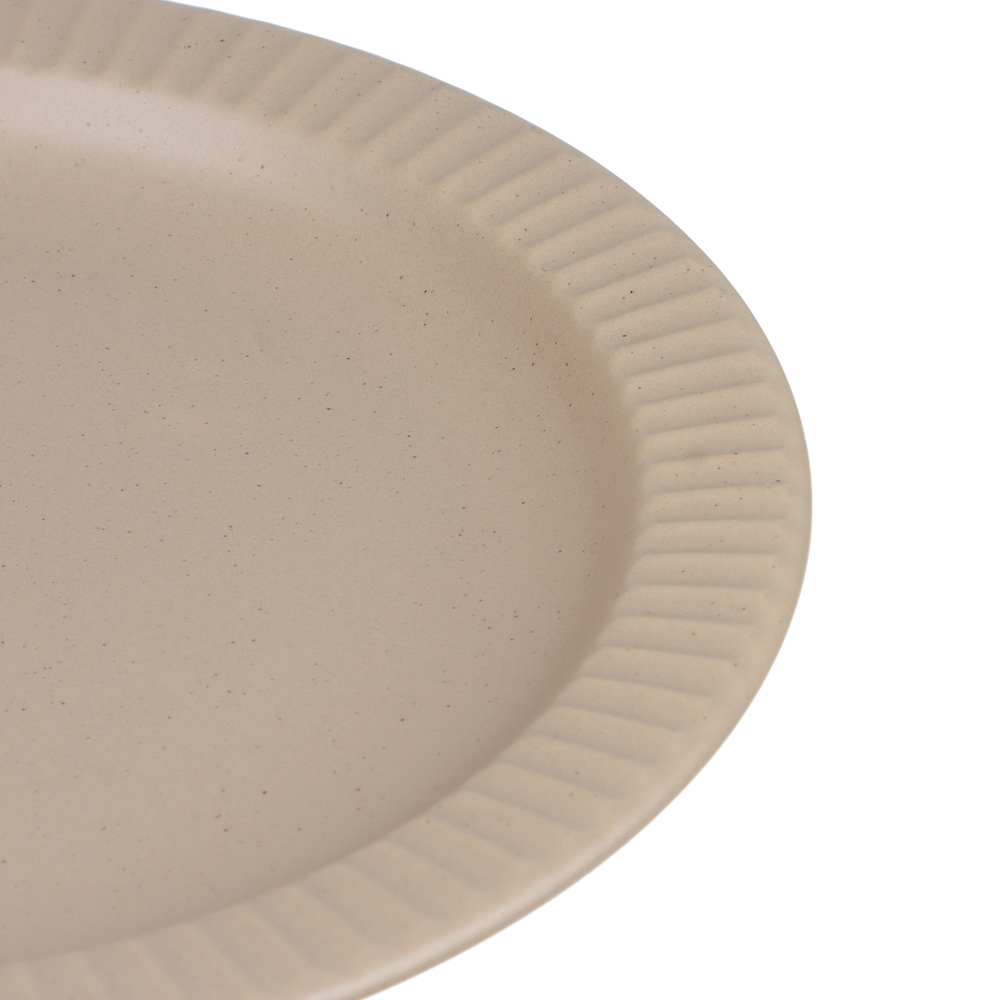 Тарелка закусочная Лусия тм MILLIMI, 21,3см, фарфор, кофейный, арт.№ 816-265