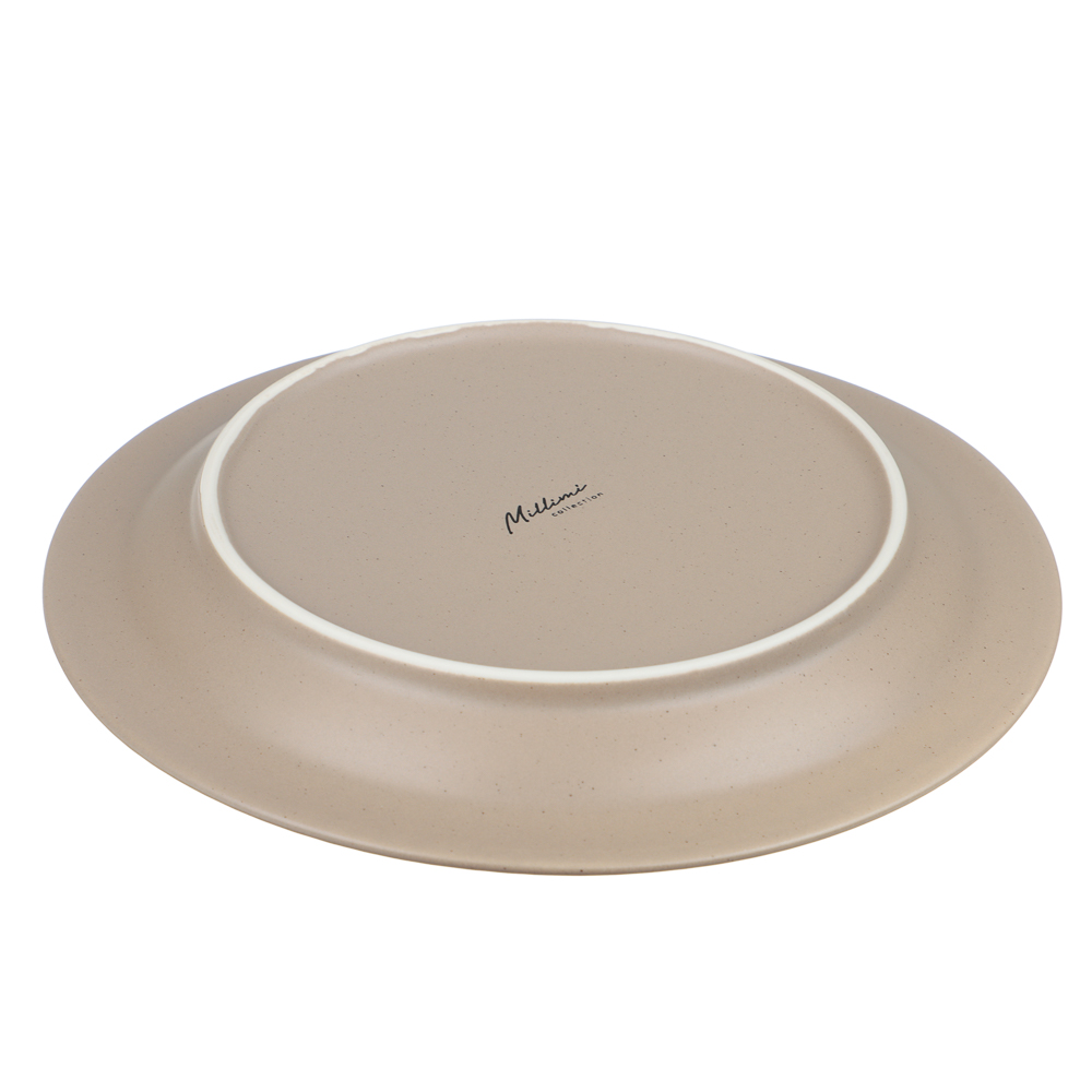 Тарелка закусочная Лусия тм MILLIMI, 21,3см, фарфор, кофейный, арт.№ 816-265