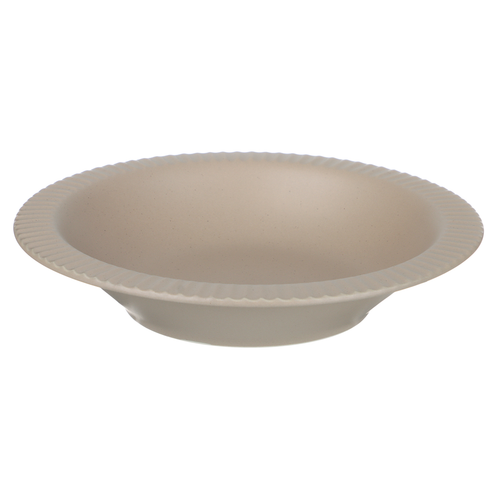 Тарелка суповая Лусия тм MILLIMI, 21,3см, фарфор, кофейный, арт.№ 816-266