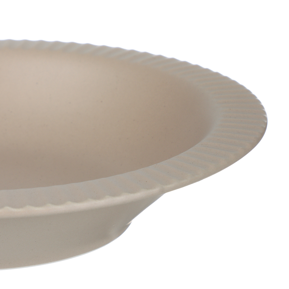 Тарелка суповая Лусия тм MILLIMI, 21,3см, фарфор, кофейный, арт.№ 816-266