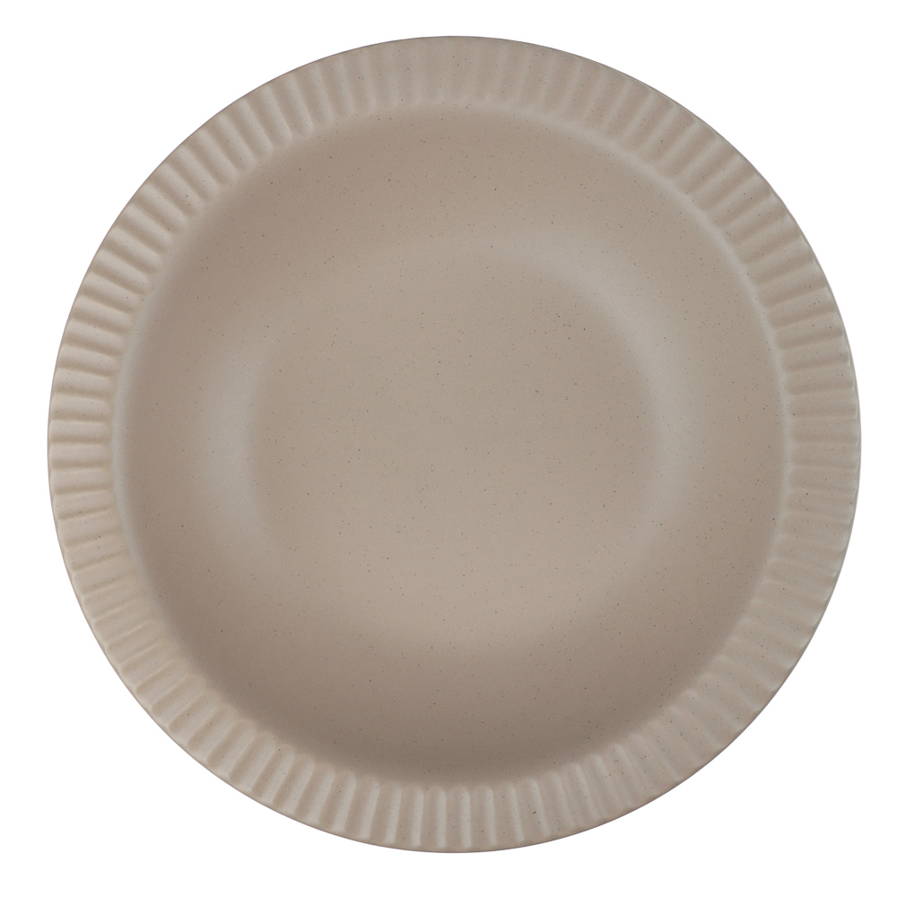 Тарелка суповая Лусия тм MILLIMI, 21,3см, фарфор, кофейный, арт.№ 816-266