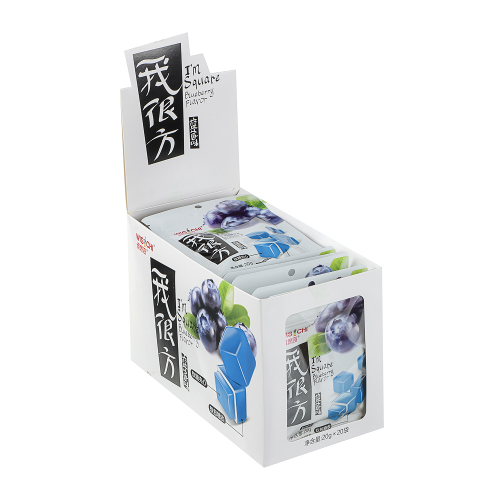 Мармелад жевательный "Черничные кубики", 20г., арт.№ 347-559