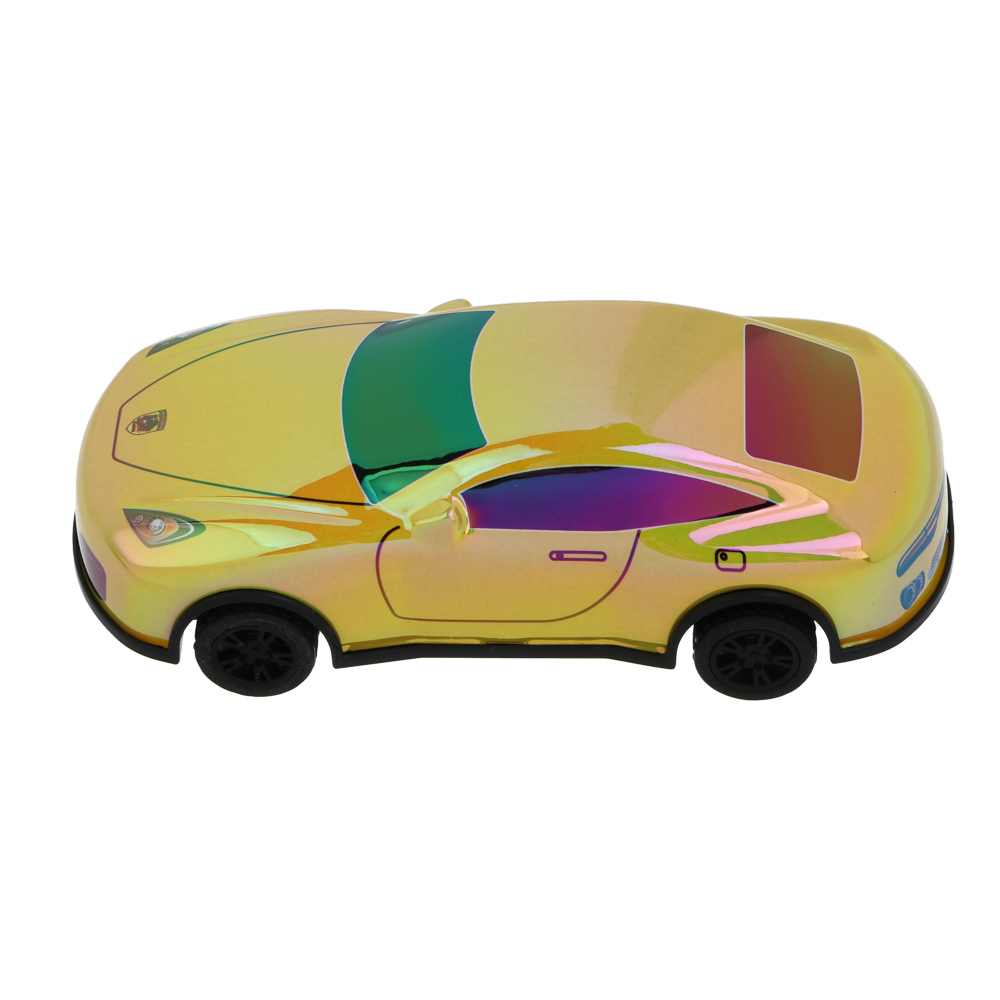 ИГРОЛЕНД Машина инерционная "Спорткар", металл, PP, 12х5,5х4 см, 6 дизайнов, арт.№ 292-485