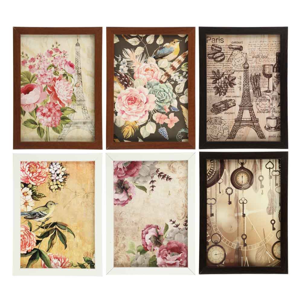 Ключница открытого типа, 5 крючков, МДФ, 33х26х1,5см, 6 дизайнов, арт.№ 510-171