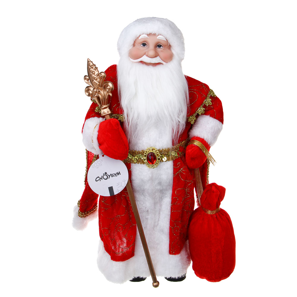 СНОУ БУМ Дед Мороз 42 см, красный, PVC, полиэстер, арт.№ 140-112