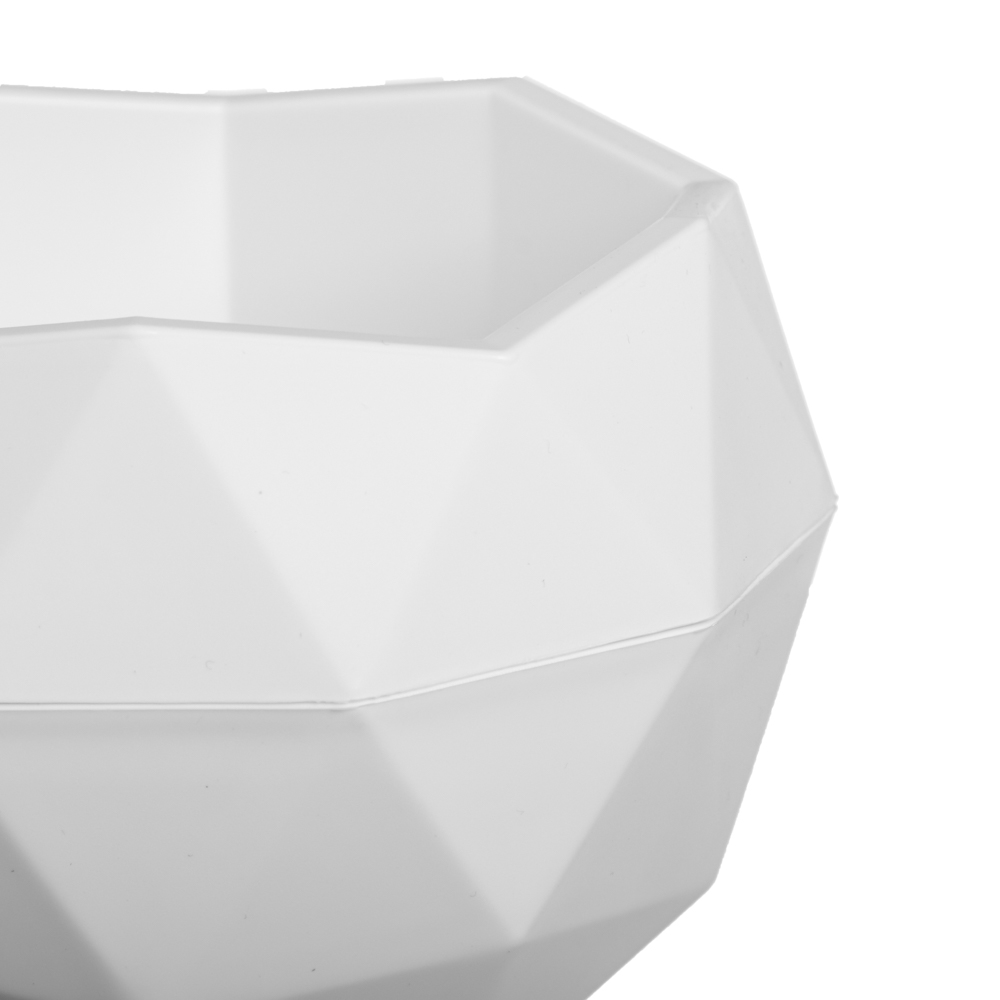 Кашпо "Топаз" 0,45л, белый, арт.№ 164-019