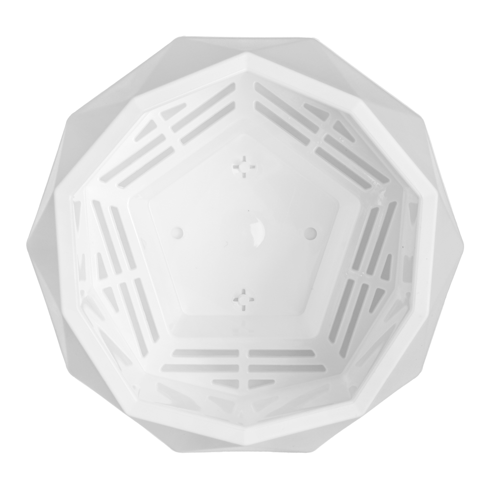 Кашпо "Топаз" 0,45л, белый, арт.№ 164-019