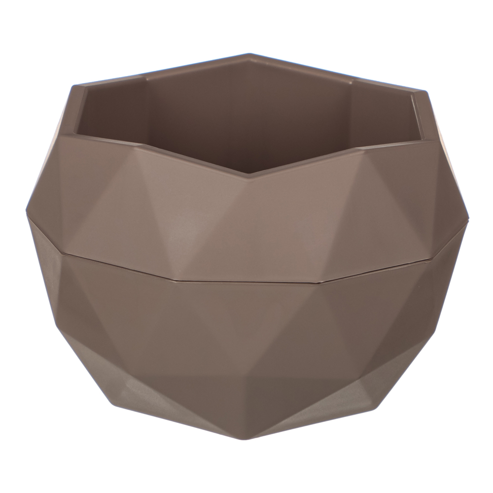 Кашпо "Топаз" 0,45л, мокко, арт.№ 164-020