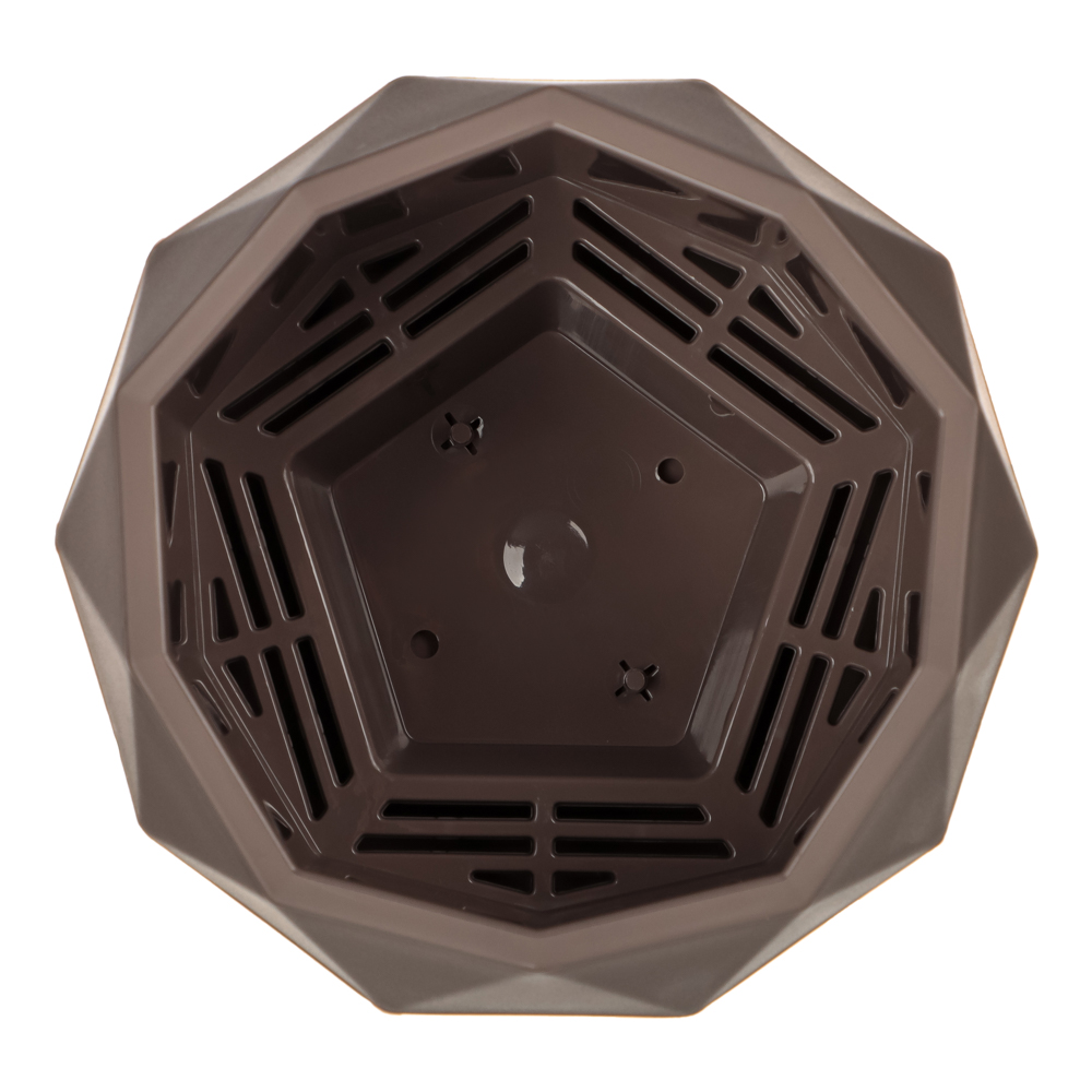 Кашпо "Топаз" 0,45л, мокко, арт.№ 164-020