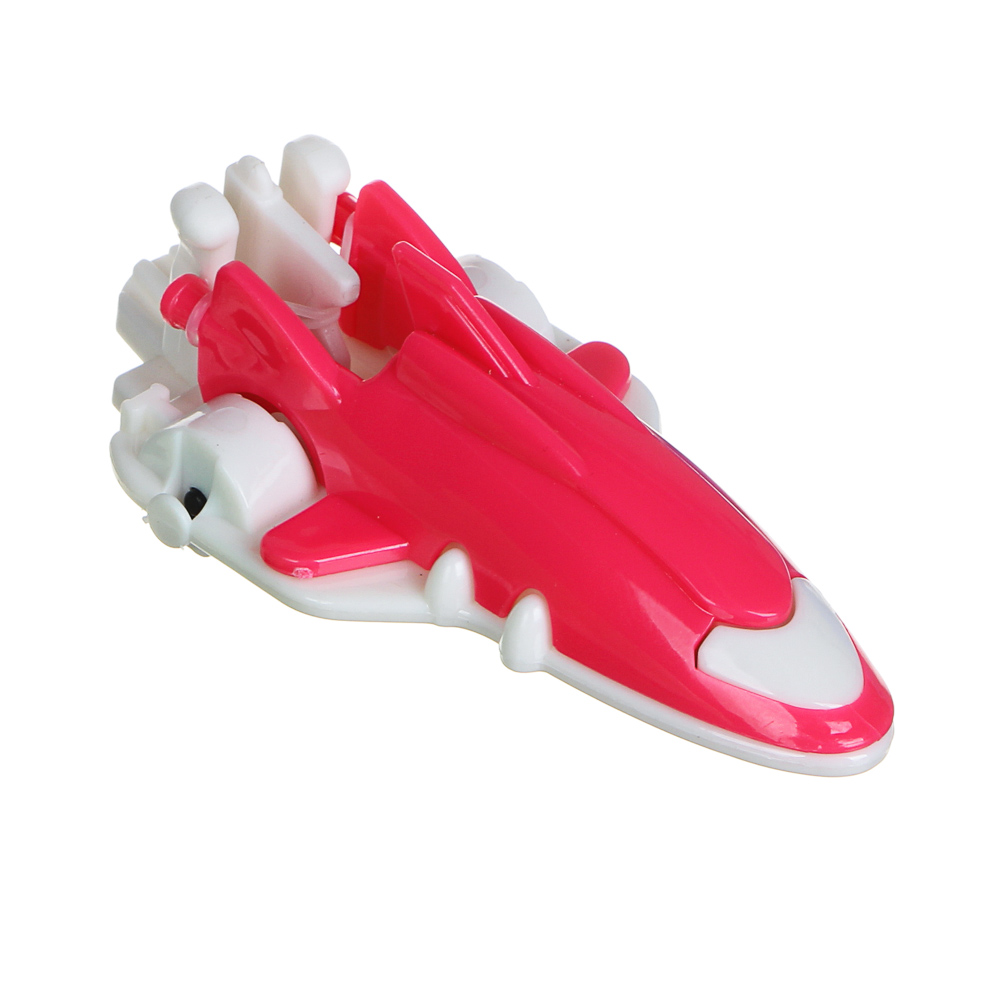 Точилка с контейнером, в форме реакт.самолета, 5,8x4,5х2см, подвиж.колеса, механизм запуска, 3цв., арт.№ 576-025