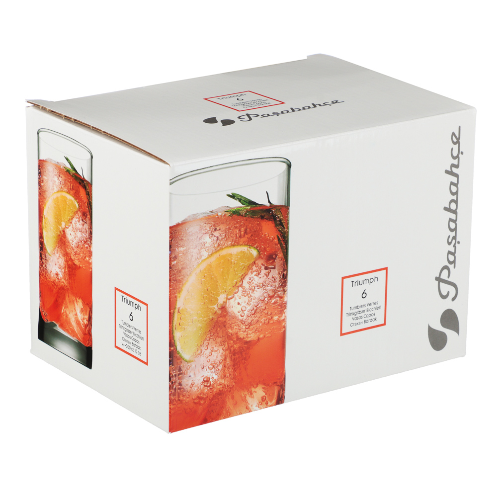 PASABAHCE Триумф Набор стаканов высоких 6 шт 290 мл, стекло, арт.№ 878-578