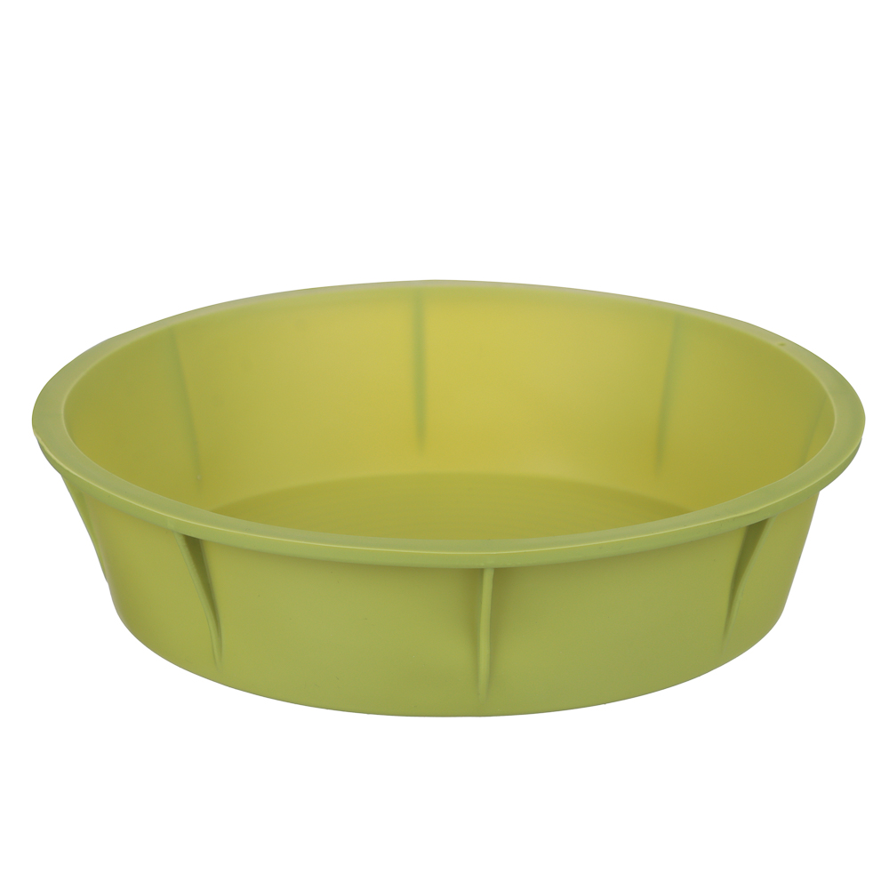 Форма силиконовая d20x5см, круглая, 3 цвета, арт.№ 856-100