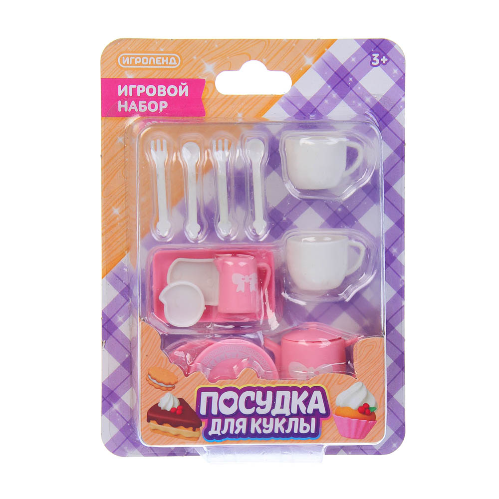 Игровой набор "Посудка для куклы", ABS, тм ИГРОЛЕНД, арт.№ 294-245